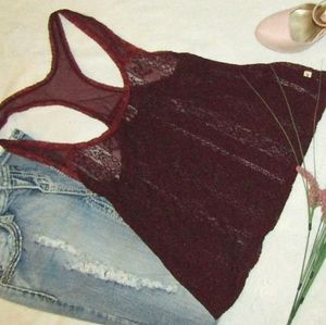 B2G1F! SALE Hollister See Through Lace Medium Top